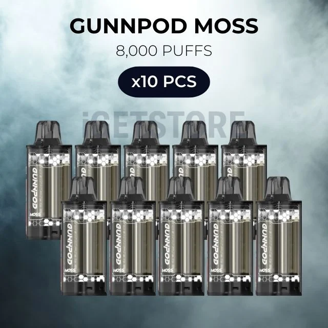 10 pcs gunnpod moss 8000 puffs