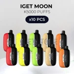 10 PCS - IGET Moon K5000 Puffs