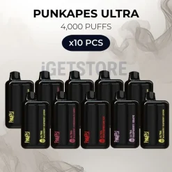 10 pcs punkapes ultra 4000 puffs