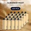 20 pcs alibarbar ingot 9000 puffs