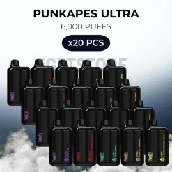 20 pcs punkapes ultra 6000 puffs