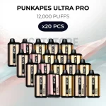 20 PCS - Punkapes Ultra Pro 12000 Puffs