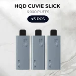 3 PCS - HQD Cuvie Slick 6000 Puffs