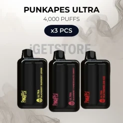 3 pcs punkapes ultra 4000 puffs