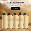 5 pcs alibarbar ingot 9000 puffs