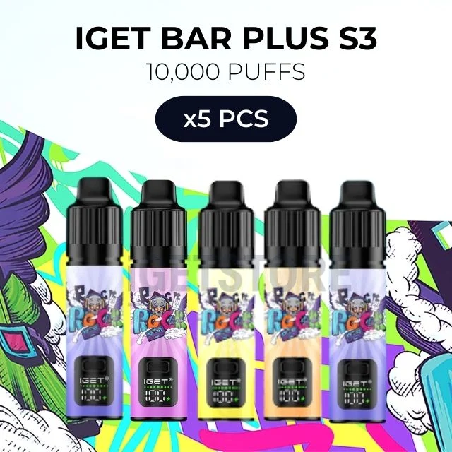 5 pcs iget bar plus s3 10000 puffs