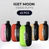 5 pcs iget moon k5000 puffs