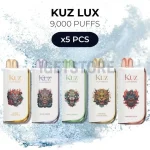 5 PCS - KUZ LUX 9000 Puffs