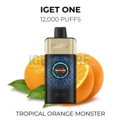 iget one 12000 puffs tropical orange monster