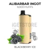 Alibarbar ingot 9000 puffs blackberry ice