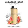 Alibarbar ingot 9000 puffs watermelon ice