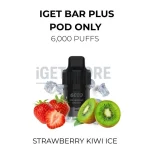 IGET Bar Plus Pods Strawberry Kiwi Ice 6000 Puffs