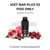 Iget bar plus pods cherry pomegranate