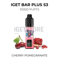 Iget bar plus s3 10000 puffs cherry pomegranate