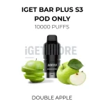 IGET Bar Plus S3 Pod Only Double Apple 10000 Puffs
