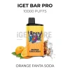 Iget bar pro 10000 puffs orange fanta soda