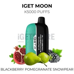 Iget moon k5000 puffs blackberry pomegranate snow pear