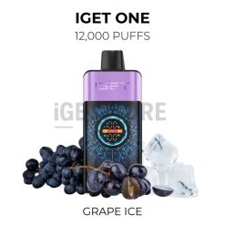 Iget one 12000 puffs grape ice