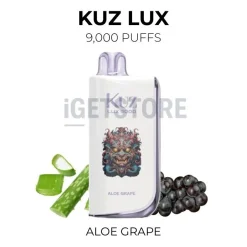 Kuz lux 9000 puffs aloe grape