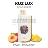 Kuz lux 9000 puffs peach pineapple