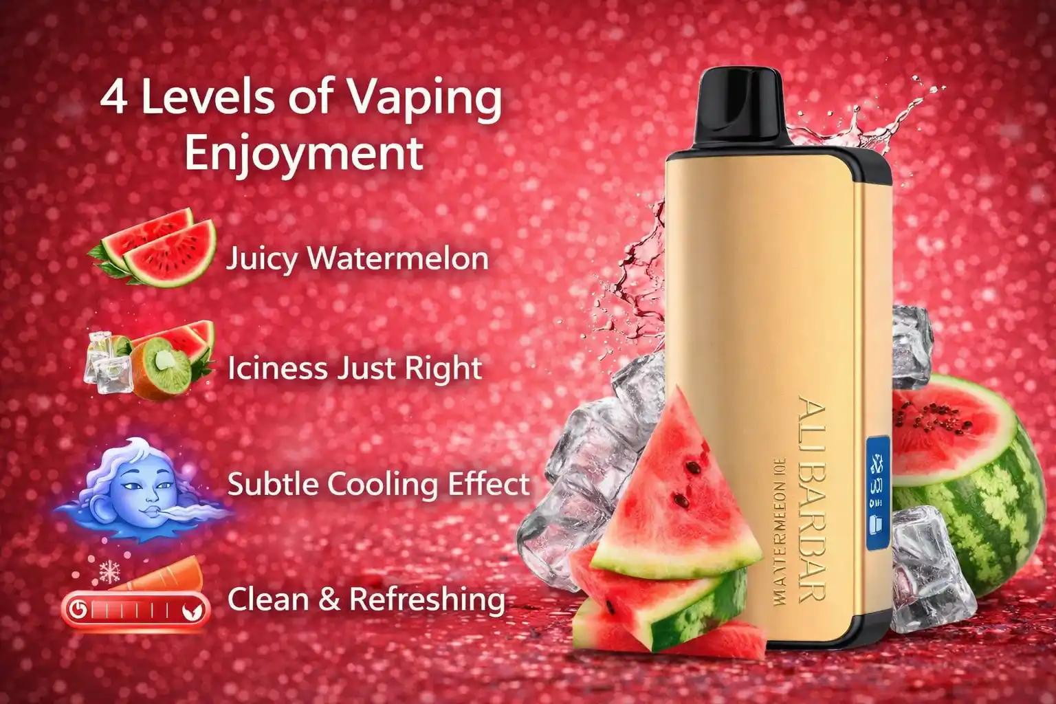 What Does Alibarbar Ingot 9000 Watermelon Ice Feel Like?