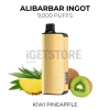 Alibarbar ingot 9000 puffs kiwi pineapple