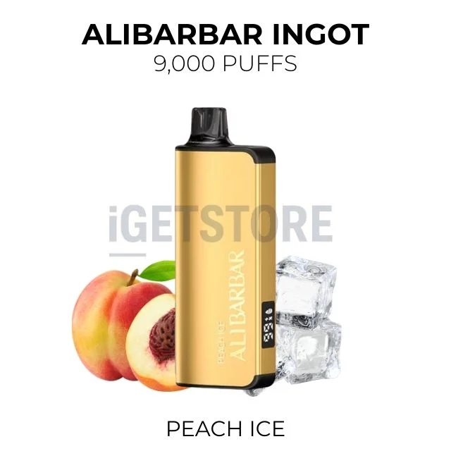 Alibarbar ingot 9000 puffs peach ice