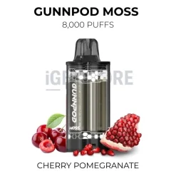 Gunnpod moss 8000 cherry pomegranate