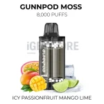 GunnPod Moss Icy Passionfruit Mango Lime 8000 Puffs