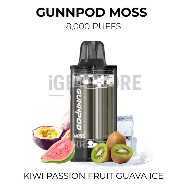 Gunnpod moss 8000 kiwi passion fruit guava ice