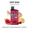 Iget bar 3500 banana pomegranate cherry