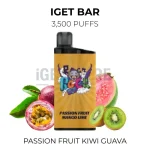 IGET Bar Passion Fruit Mango Lime 3500 Puffs