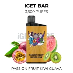 Iget bar 3500 puffs passion fruit mango lime