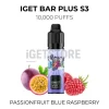 Iget bar plus s3 10000 passionfruit blue raspberry