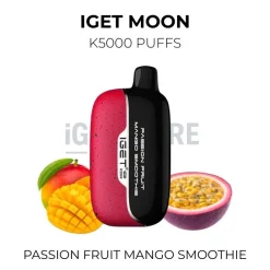 Iget moon k5000 puffs passion fruit mango smoothie