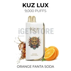 Kuz lux 9000 puffs orange fanta soda