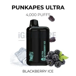 Punkapes ultra 4000 puffs blackberry ice