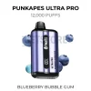 Punkapes ultra pro 12000 puffs blueberry raspbery bubble gum
