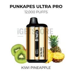Punkapes ultra pro 12000 puffs kiwi pineapple