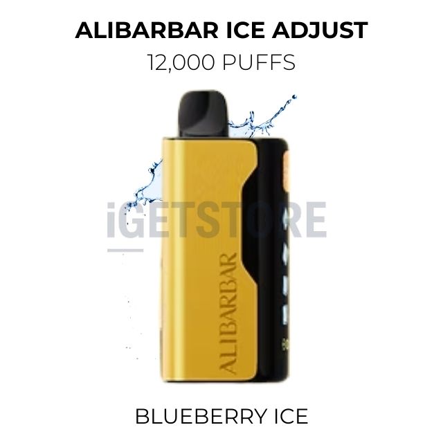 Alibarbar ice adjust 12000 puffs blueberry ice