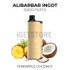 Alibarbar ingot 9000 puffs pineapple coconut