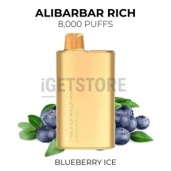 Alibarbar rich 8000 puffs blueberry ice