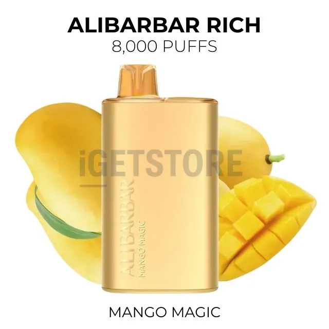 Alibarbar rich 8000 puffs mango magic