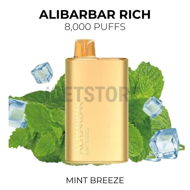 Alibarbar rich 8000 puffs mint breeze