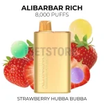 Alibarbar Rich Strawberry Hubba Bubba 8000 Puffs