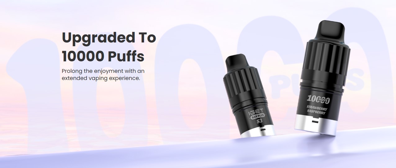 Iget bar plus s3 pods. 10k puffs