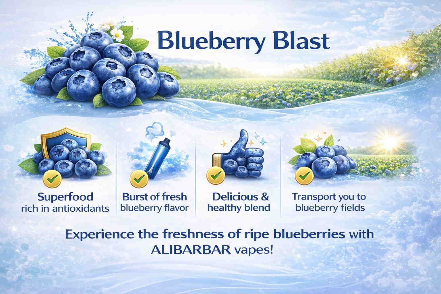 Alibarbar Blueberry Blast Flavor