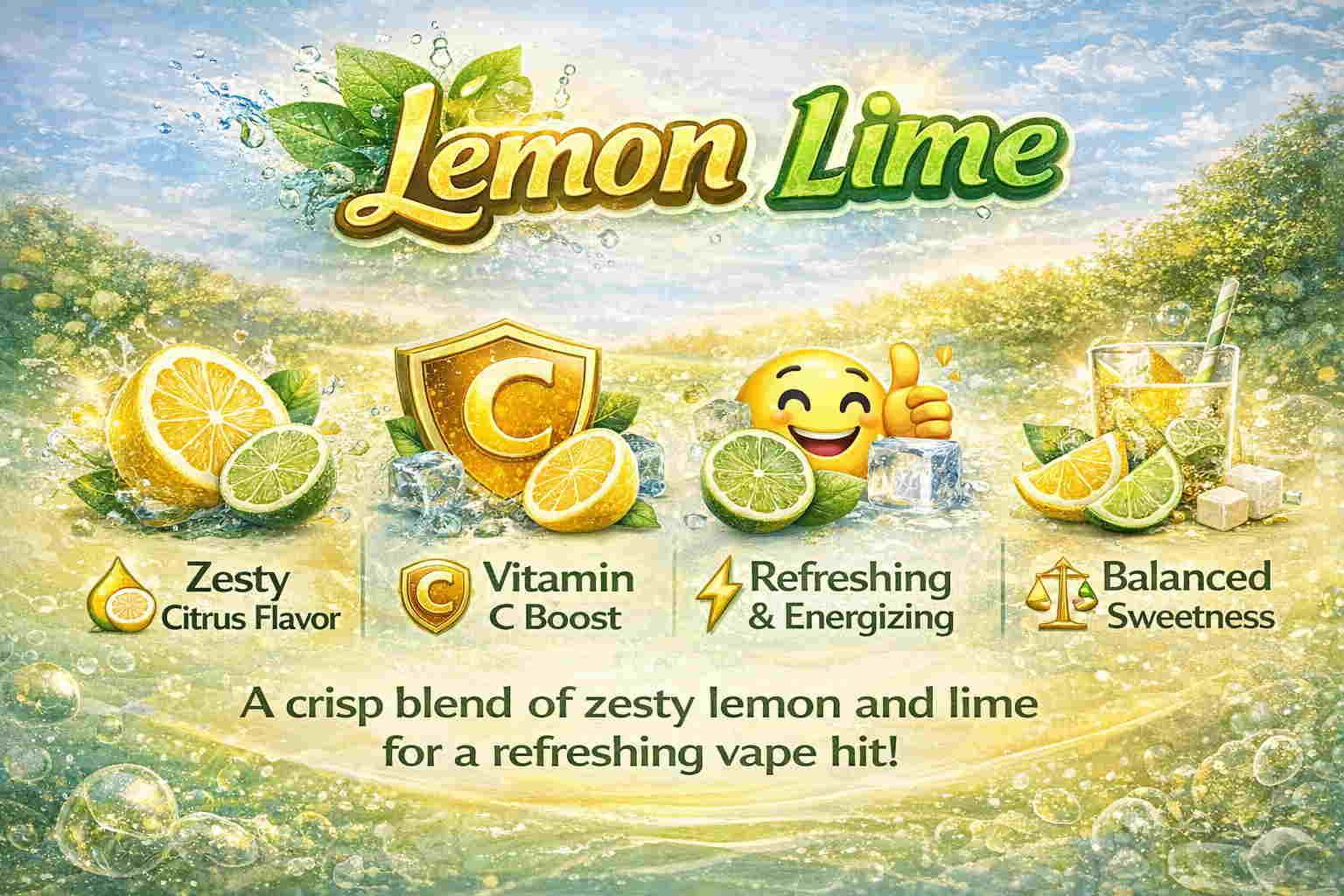 Alibarbar Lemon Lime Flavor