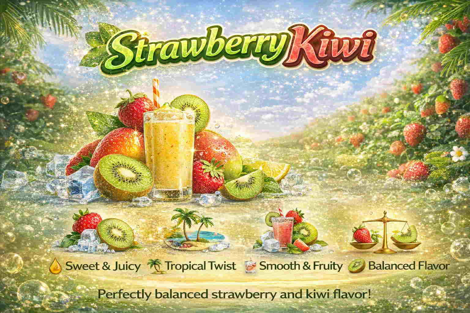 Alibarbar Strawberry Kiwi Flavor