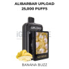 Alibarbar upload pods only 25000 puffs banana buzz